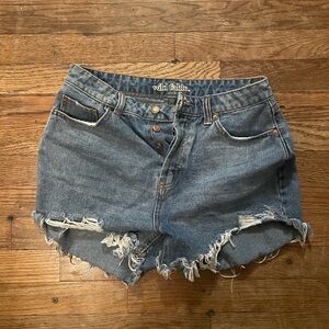 Size 6 | Wild Fable | Distressed High Waisted Blue Jean Shorts